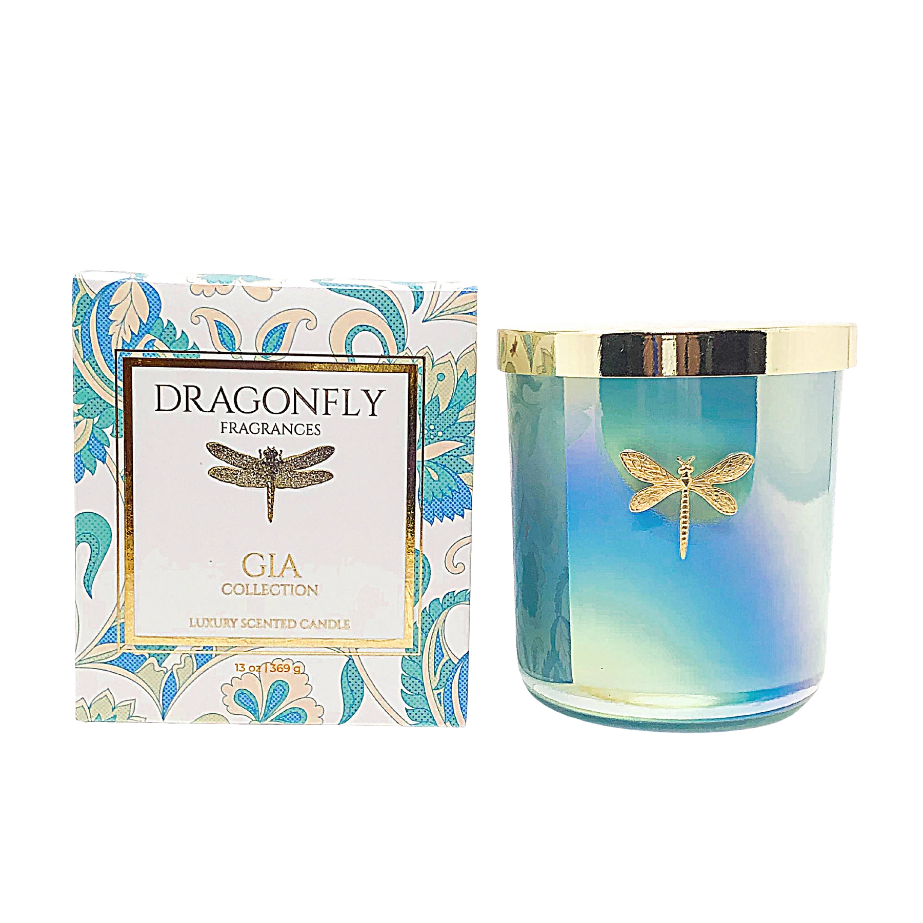 Gia Candle - Iridescent Aqua