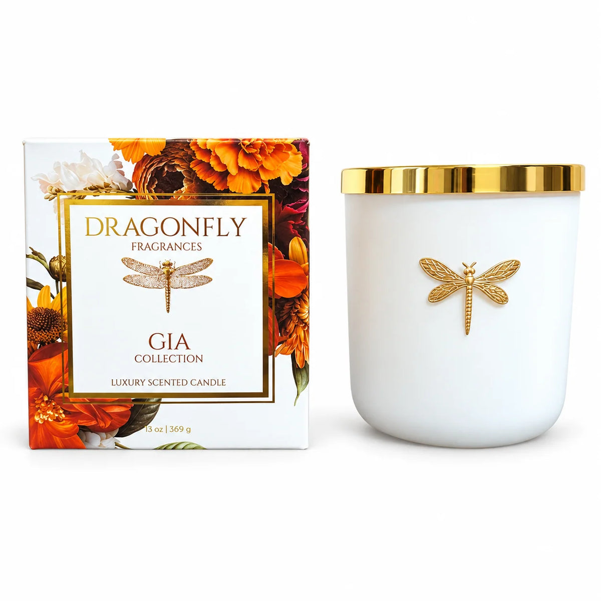 Gia Matte White Candle - Fall Box
